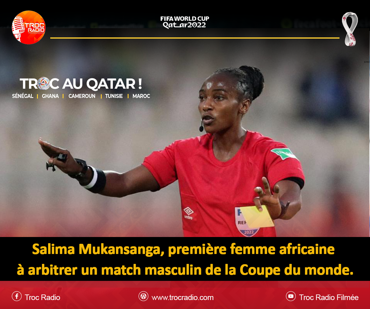 Coupe du monde: La rwandaise Salima Mukansanga, Première femme africaine à officier lors d’un match de football masculin