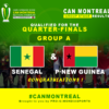 CAN Montréal 2024 : Le Sénégal et la Papouasie-Nouvelle-Guinée brillent et avancent en quarts de finale
