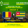 CAN Montréal 2024 : Tchad et Togo se Qualifient pour les Quarts de Finale