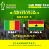 CAN Montréal 2024 : Le Mali et le Ghana accèdent aux quarts de finale