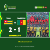 CAN MONTREAL 2024 : résultat de la deuxième rencontre, match Cameroun VS Togo 